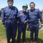 訓練に参加した、消防団の仲間達と　豊島区議会議員　無所属　小林弘明